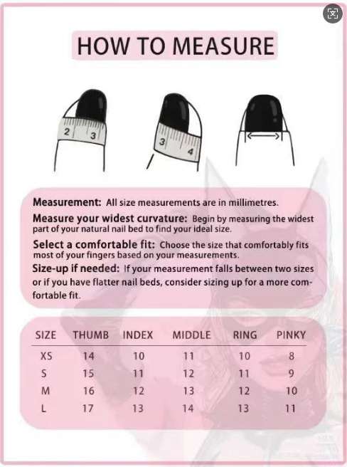 FC166 Pink nail cat eye pile diamond