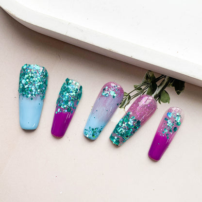 FC100 Blue and purple flash gradient