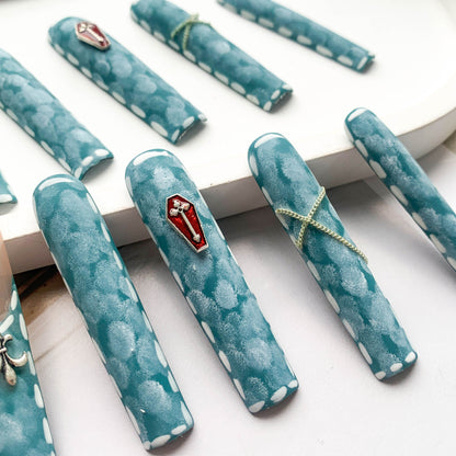 FC124 Pink and blue french chain