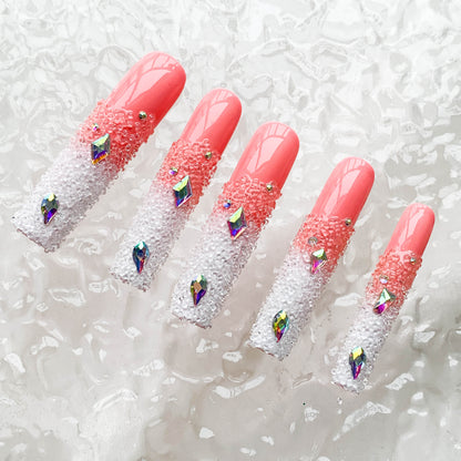 FC159 Pink French Flash Diamond