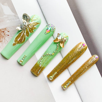FC228 Green gradient Flash butterfly