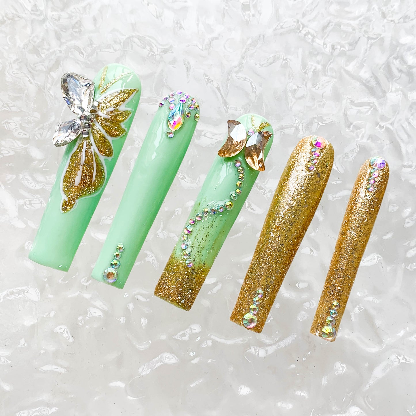 FC228 Green gradient Flash butterfly