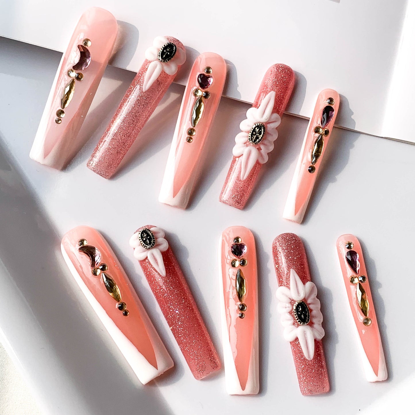 FC231 Pink french floral