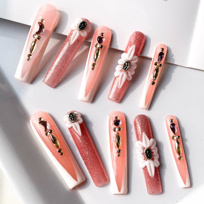 FC231 Pink french floral
