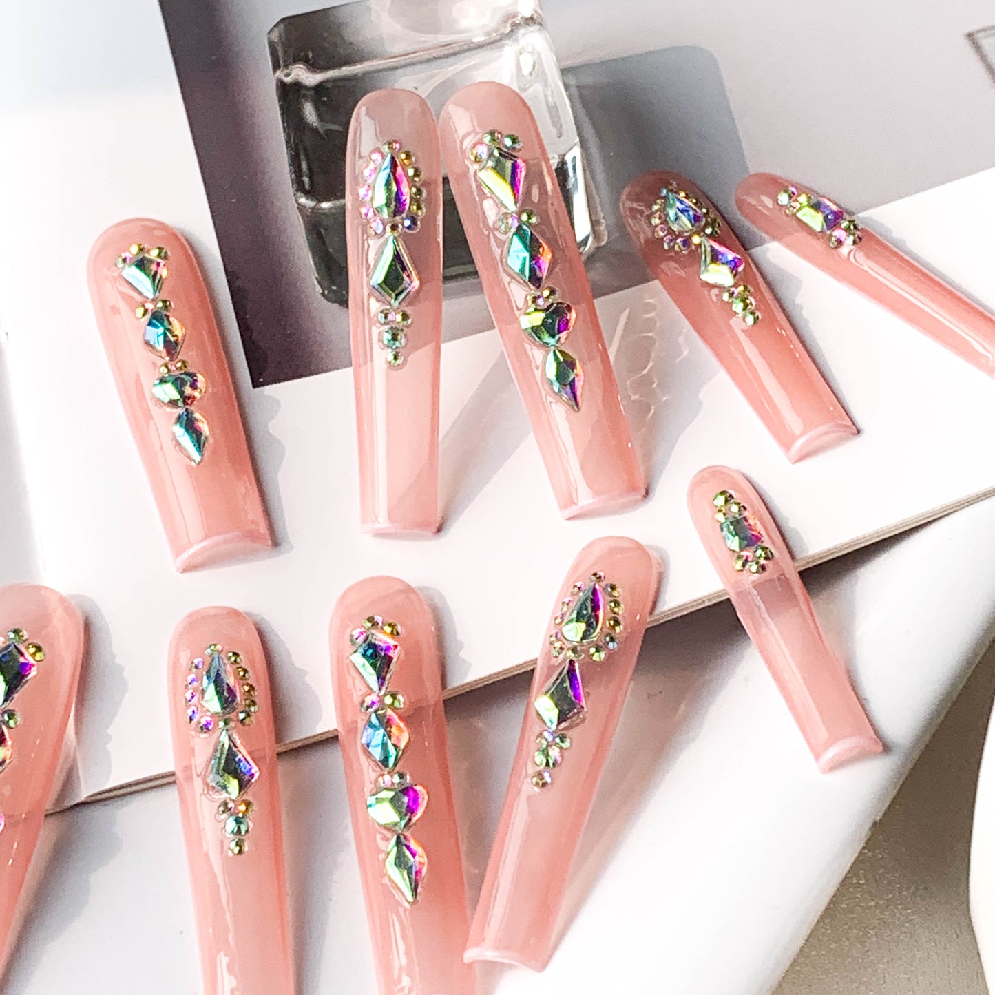 FC235 Long pointy pink bear cute
