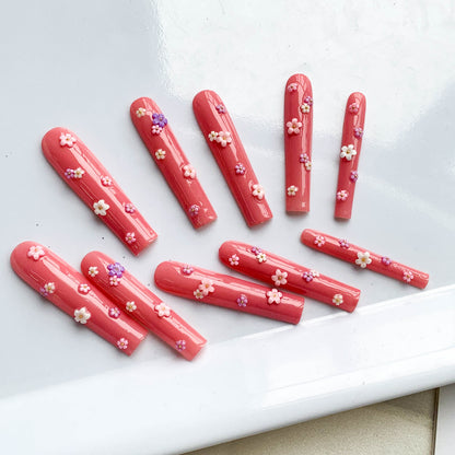 FC77 Red longT flower pattern