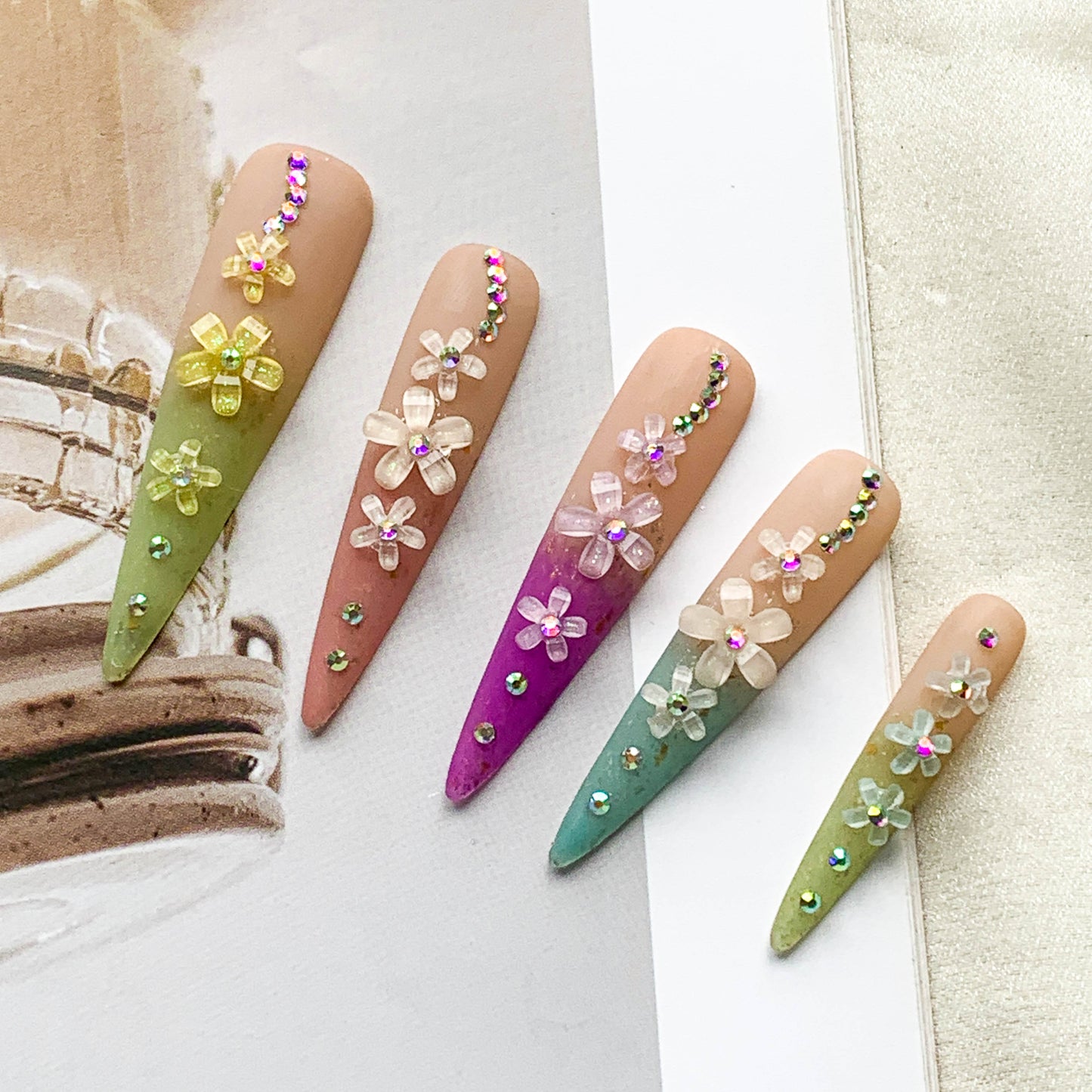 FC82 Colorful flower gradient