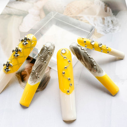 FC91 Yellow french pile diamind