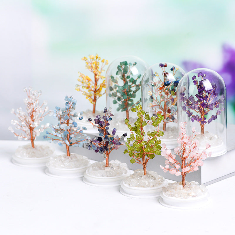wholesale all kinds of natural crystal tree amethyst agate home office decoration rough stone color bowl shape